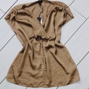 Talbots Crushed Silk Style Top